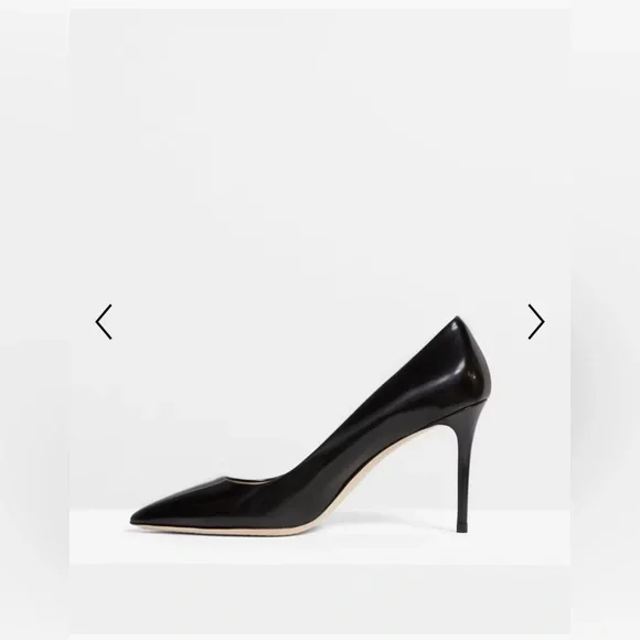 Theory City Pump in Brushed Leather